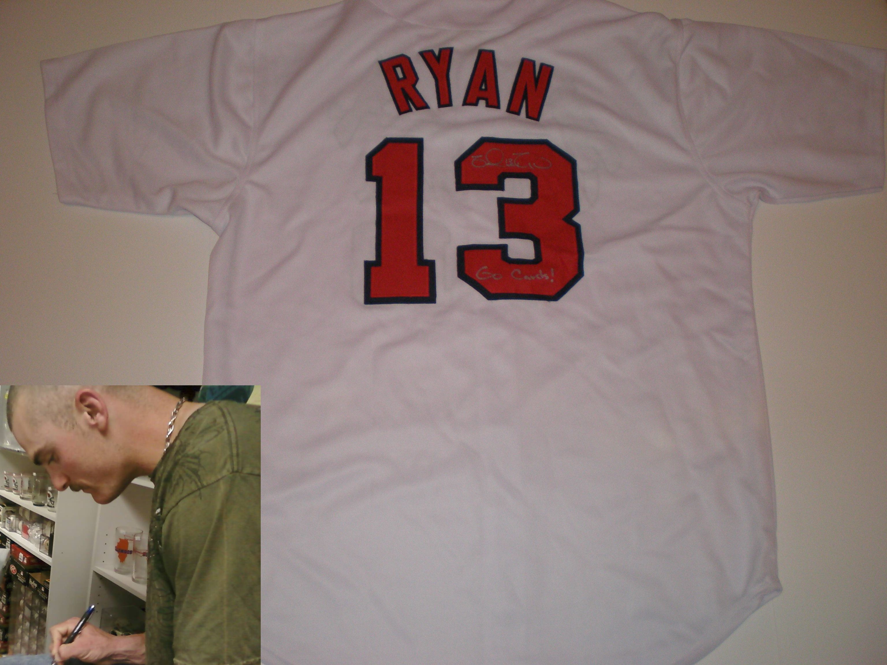 BRENDAN RYAN SIGNED ST LOUIS CARDINALS JERSEY