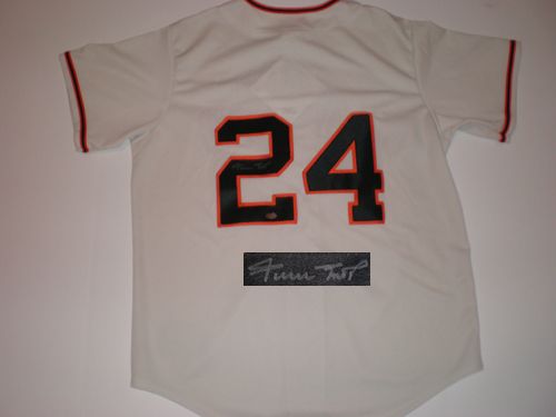 WILLIE MAYS SIGNED SAN FRANCISCO GIANTS JERSEY