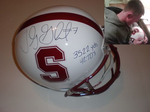 TOBY GERHART SIGNED FULL SIZE HELMET STANFORD NFL  