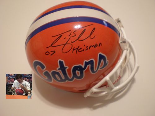 TIM TEBOW SIGNED HELMET FLORIDA GATORS