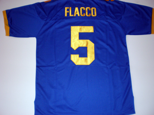 JOE FLACCO DELAWARE JERSEY BLUE