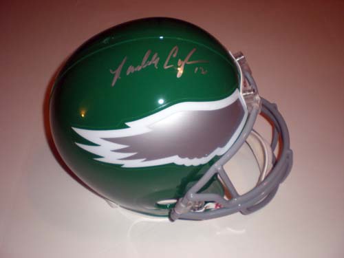 RANDALL CUNNINGHAM SIGNED THROWBACK EAGLES HELMET