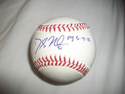 DALLAS BRADEN AUTOGRAPHED PERFECT GAME BALL
