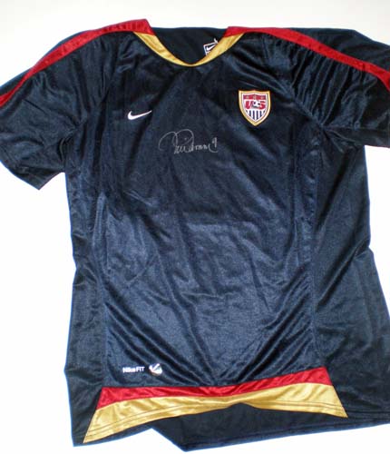 MIA HAMM SIGNED NIKE JERSEY TEAM USA FIFA WORLD CUP
