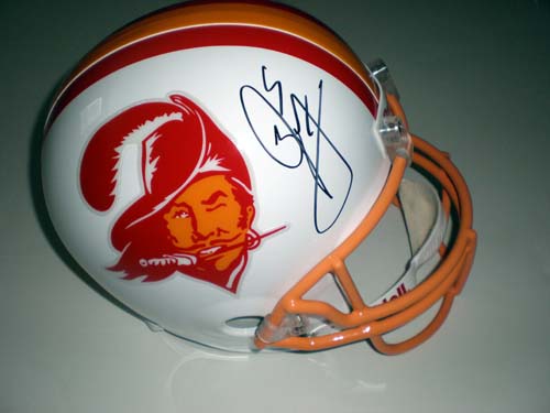 JOSH FREEMAN SIGNED HELMET TAMPA BAY BUCCANEERS THROWBACK
