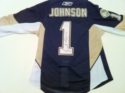 BRENT JOHNSON AUTOGRAPHED PITTSBURGH PENGUINS JERSEY