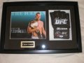 CHUCK LIDDELL FRAMED FIGHT GLOVE SIGNED