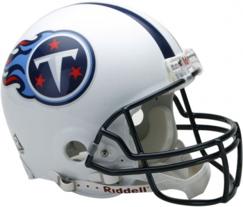 Tennessee Titans Authentic Full Size Pro Line Unsigned Riddell Helmet