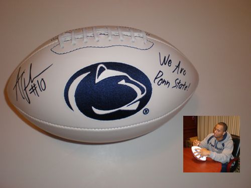 ANDREW QUARLESS PENN STATE SIGNED FOOTBALL INSCRIBED