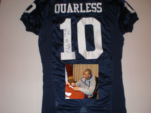ANDREW QUARLESS SIGNED PENN STATE JERSEY BLUE