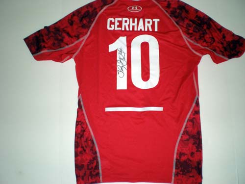 TOBY GERHART SIGNED COMBINE USED JERSEY