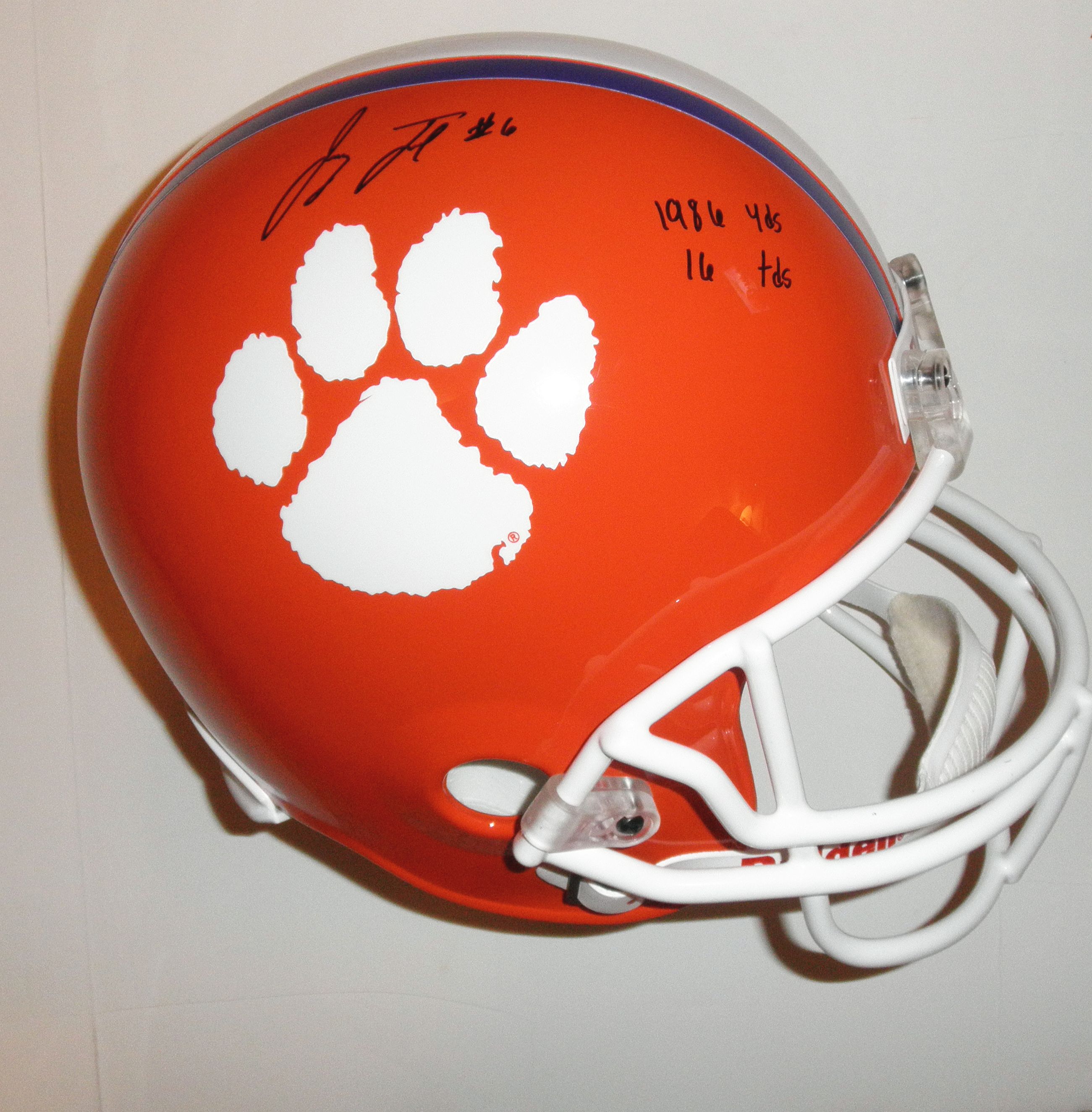 JACOBY FORD AUTOGRAPHED CLEMSON TIGERS HELMET NCAA