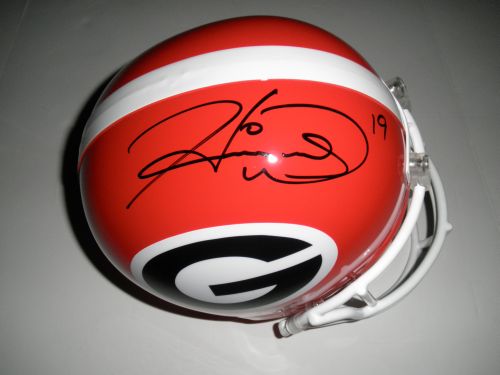 HINES WARD AUTOGRAPHED GEORGIA BULLDOGS HELMET