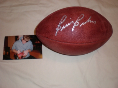 BRIAN BROHM SIGNED NFL BALL